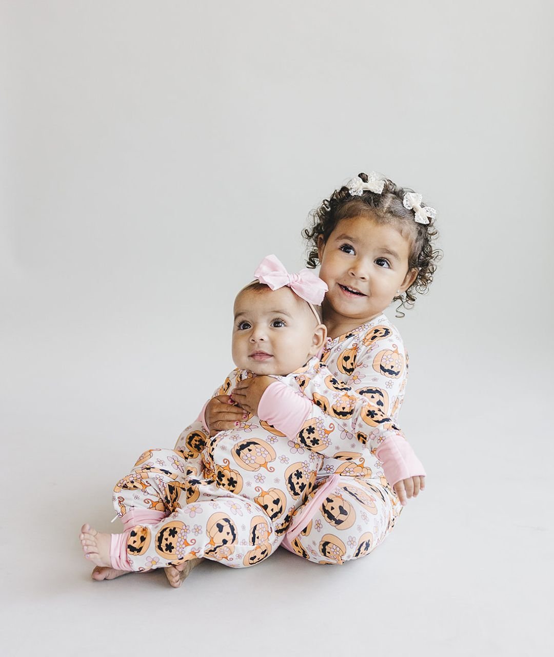 pink jack o lantern bamboo pajamas // ZIPPY