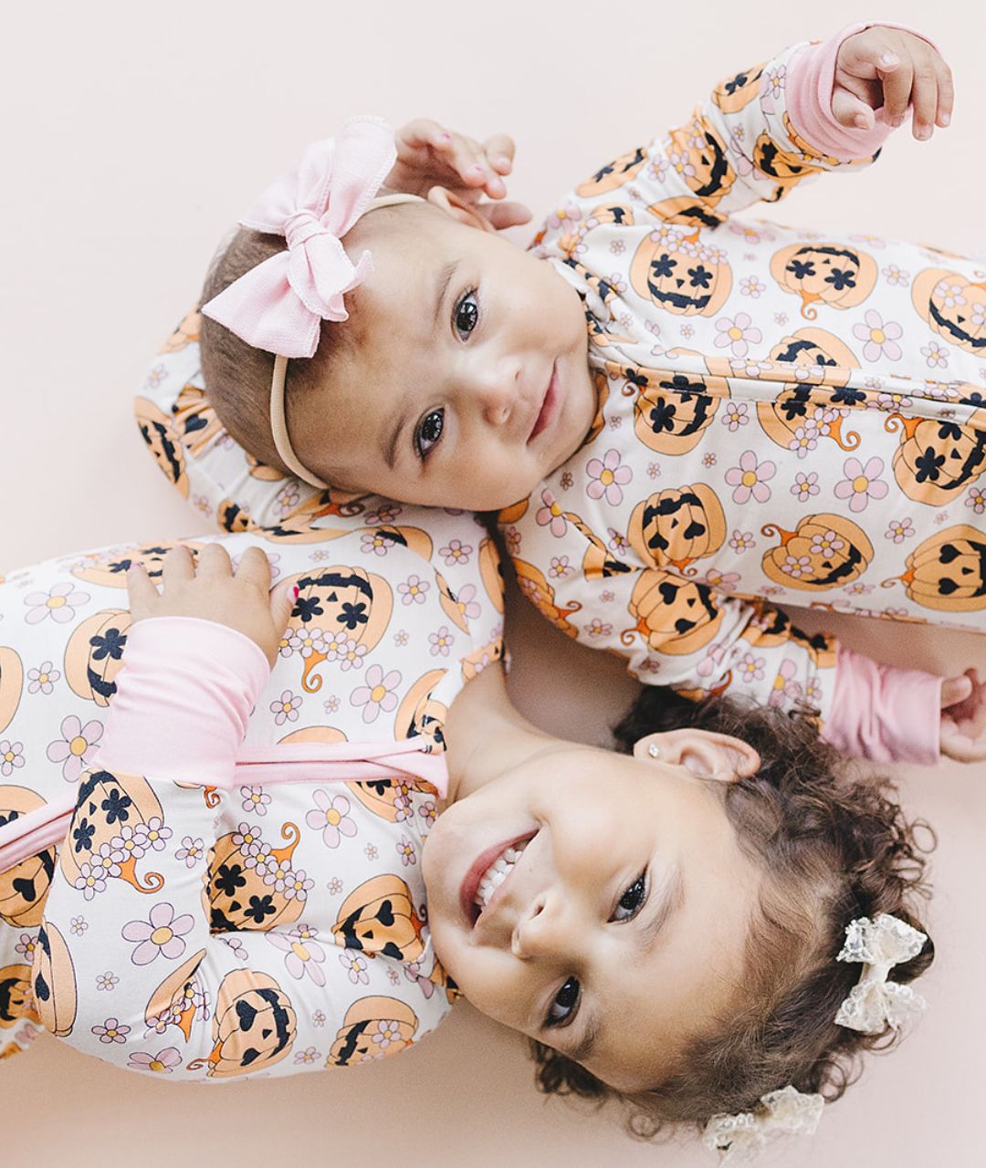 pink jack o lantern bamboo pajamas // ZIPPY