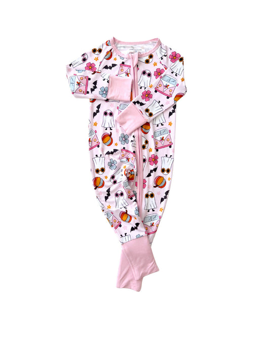 retro ghost bamboo pajamas // ZIPPY