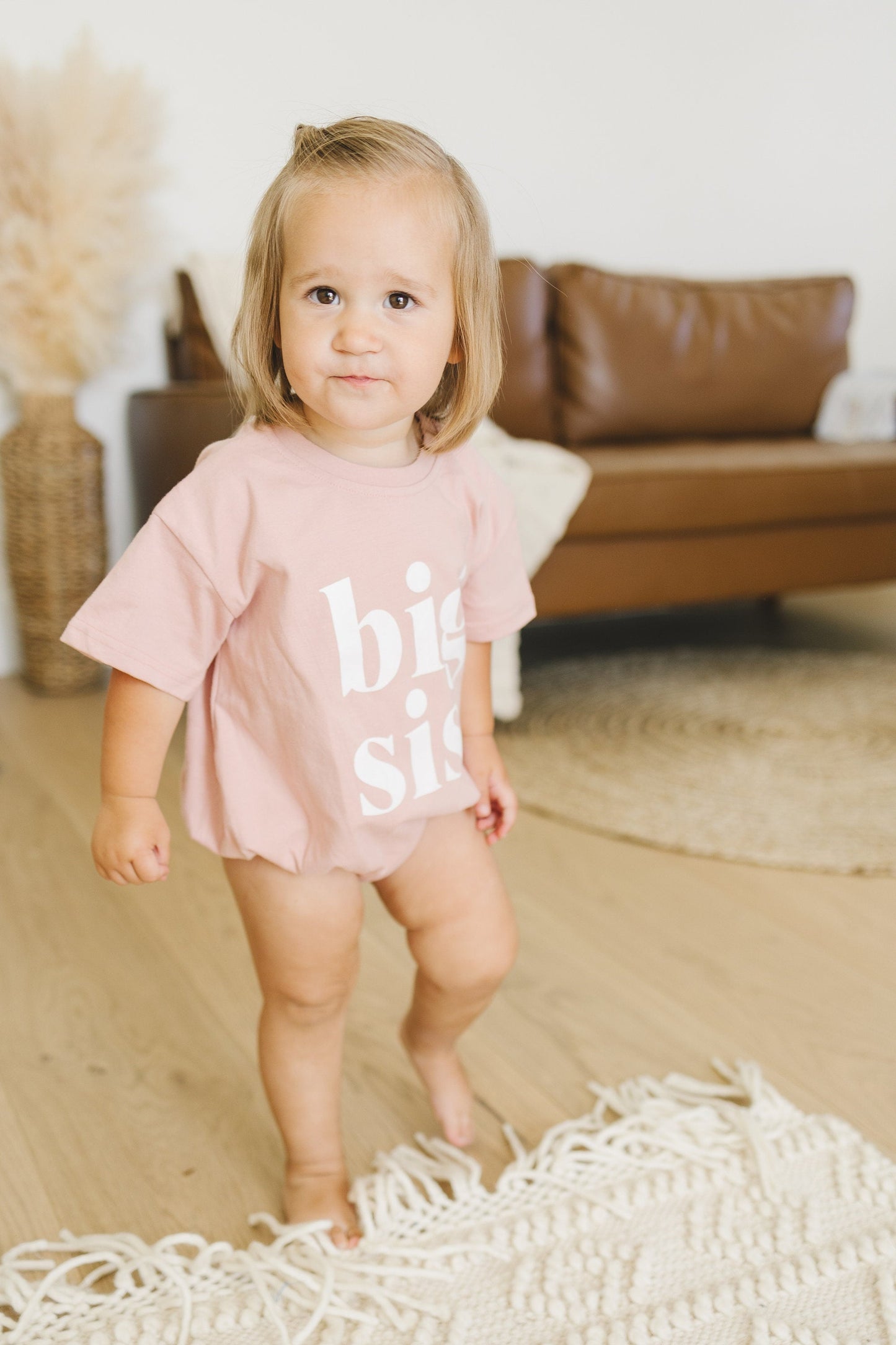 big sis tshirt bubble romper // 4 color options