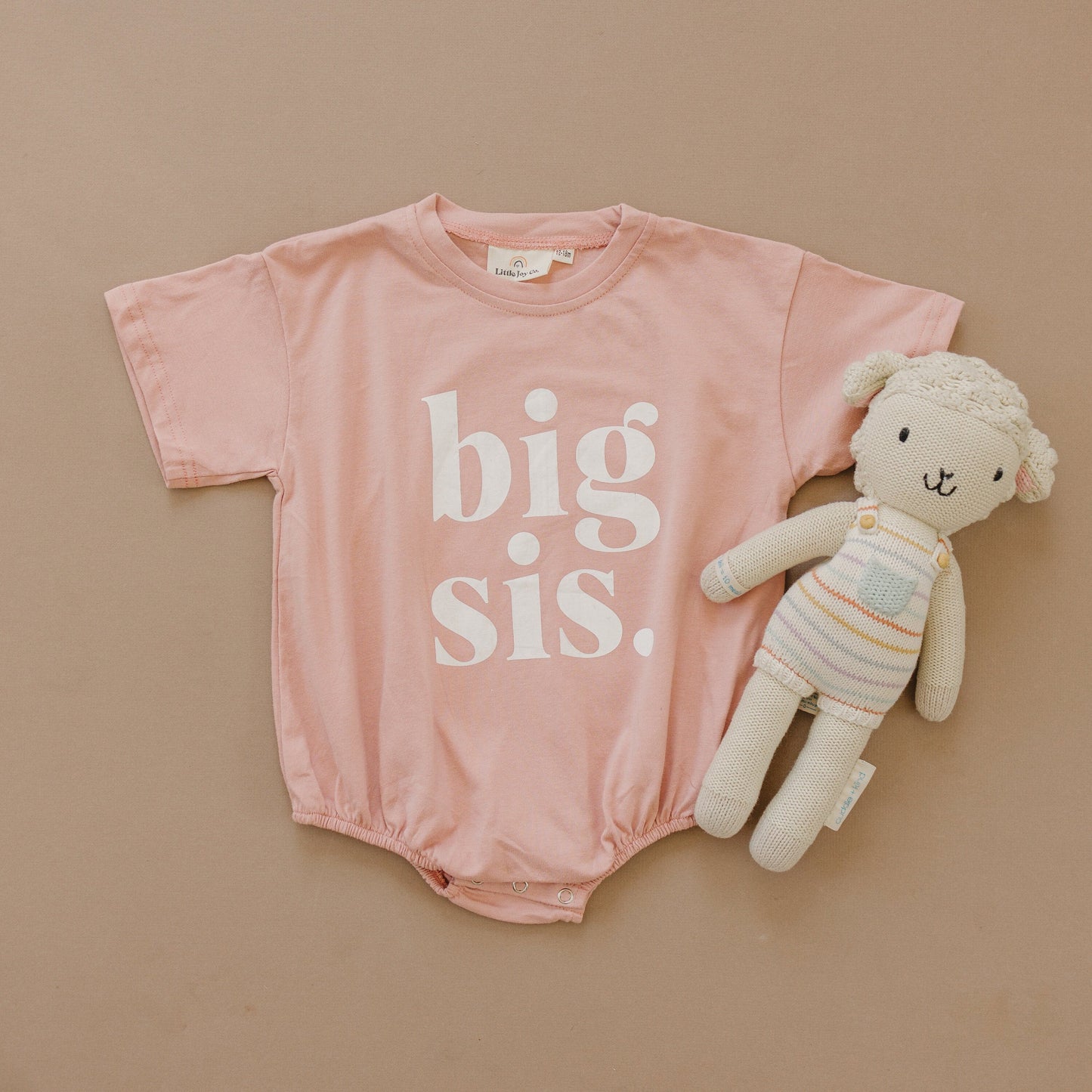 big sis tshirt bubble romper // 4 color options