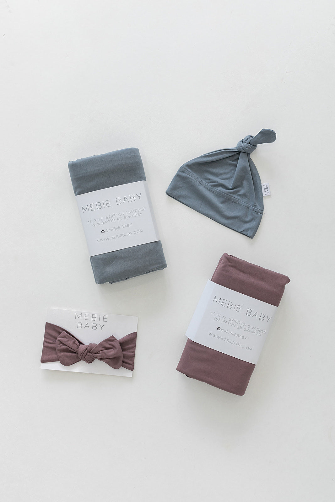 bamboo stretch swaddle // plum