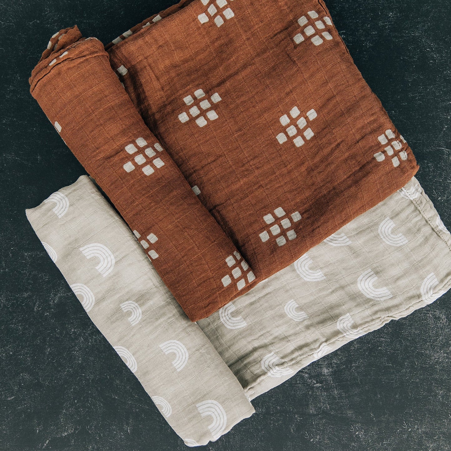 muslin swaddle blanket // boho chestnut