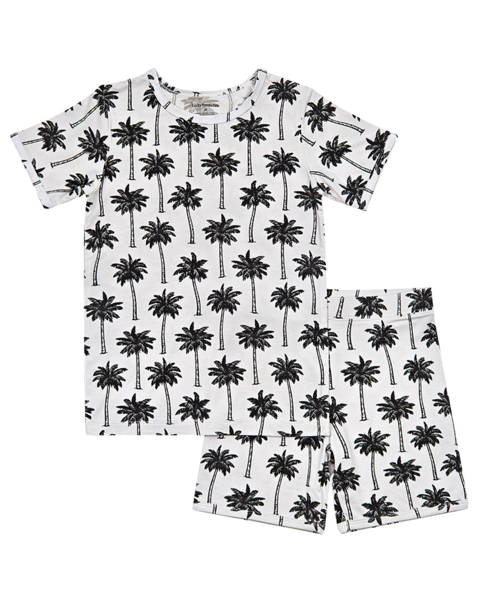 white palm bamboo pajamas // SHORTS SET (sizing up to 8/9)