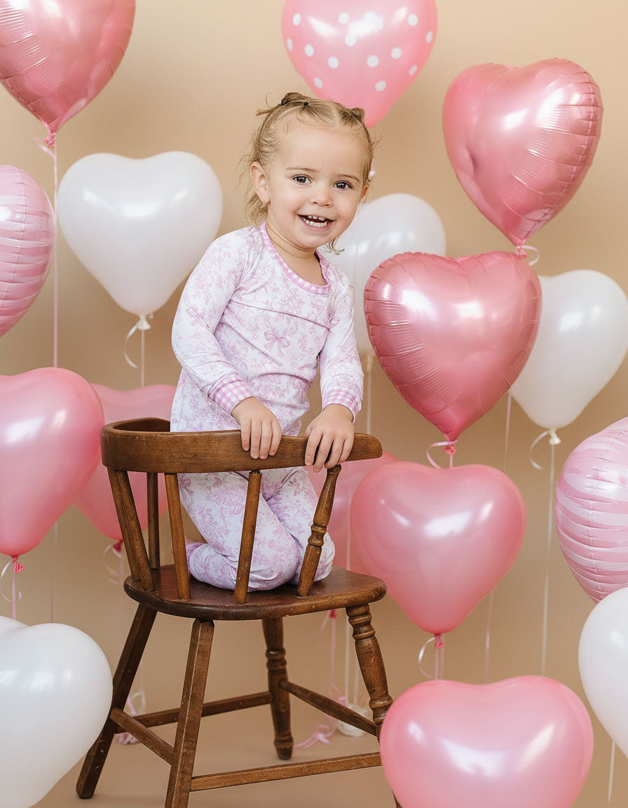 petal whimsy bamboo pajamas // LONG-SLEEVE TWO-PIECE SET