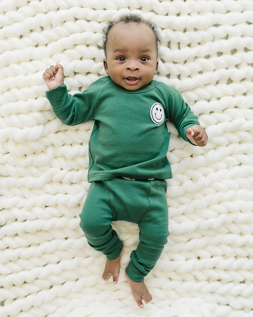 smiley lounge set // green (*available in extended sizing up to 8/9*)