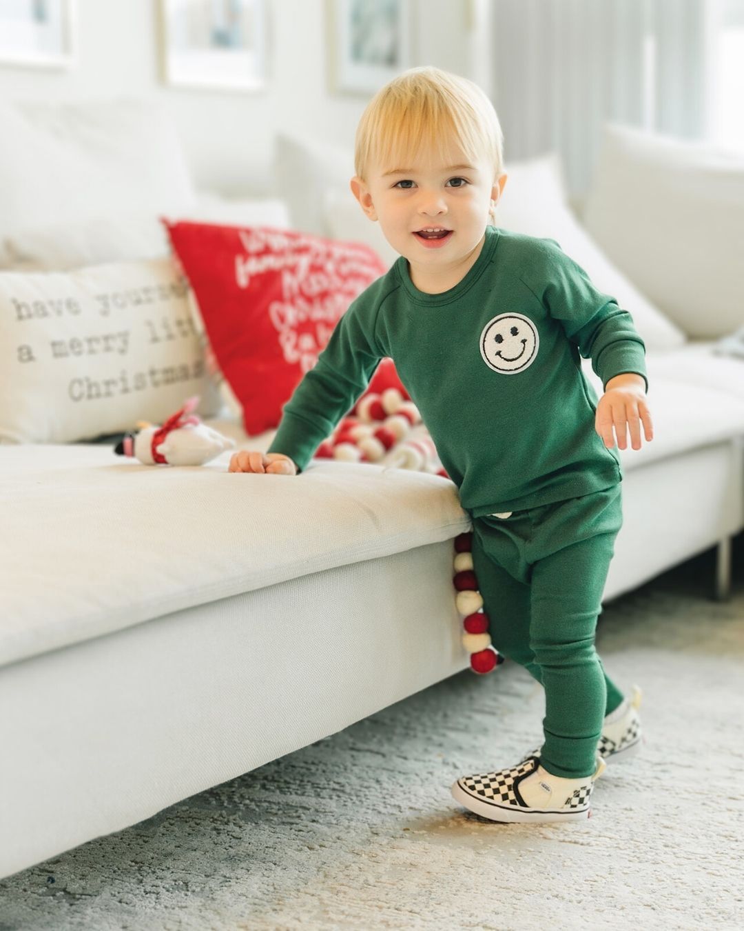 smiley lounge set // green (*available in extended sizing up to 8/9*)