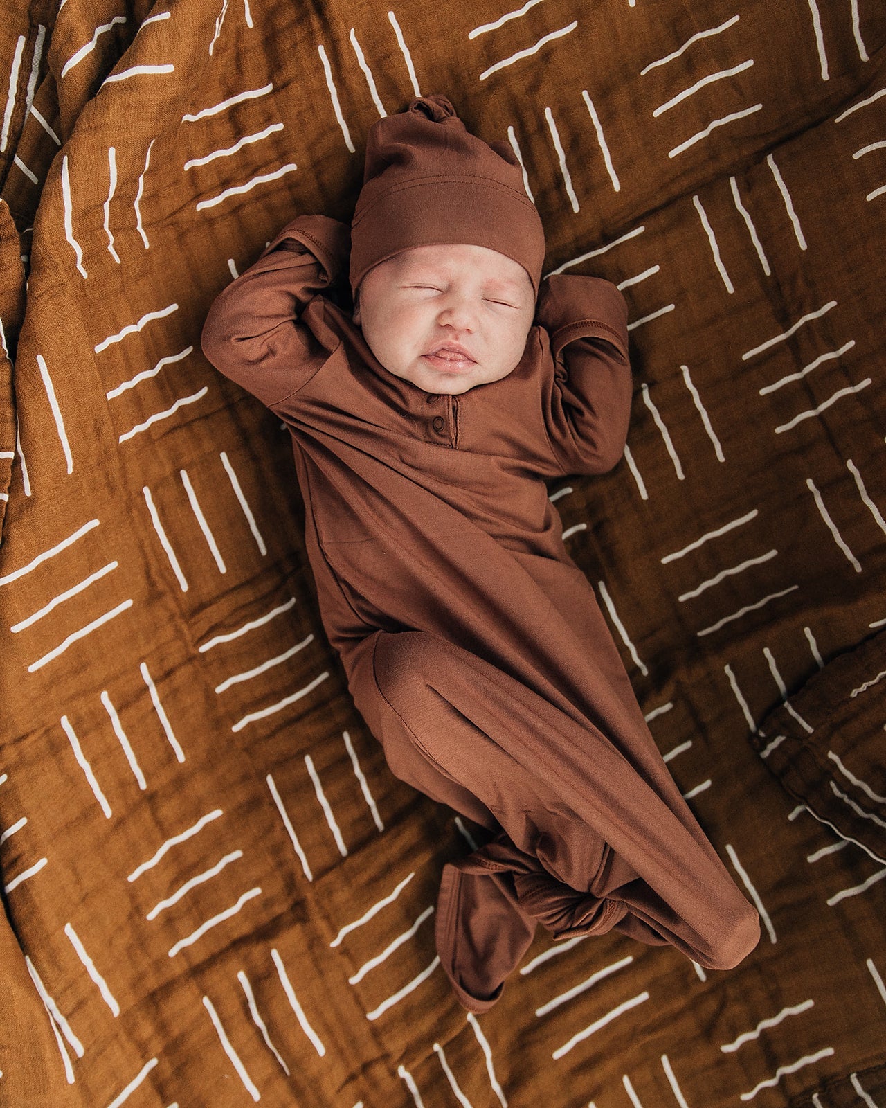 muslin swaddle blanket // deep mustard