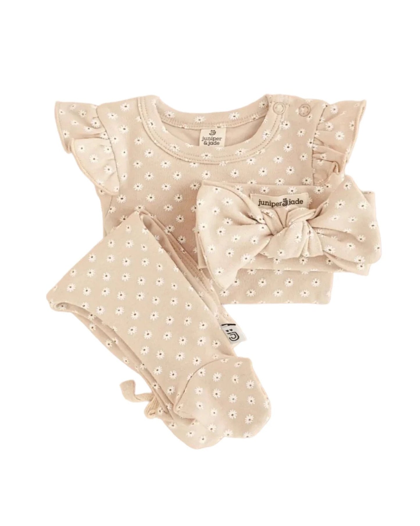 organic three-piece set // neutral daisy