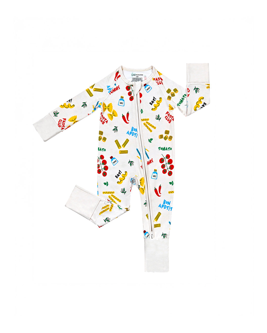pasta club bamboo pajamas // ZIPPY