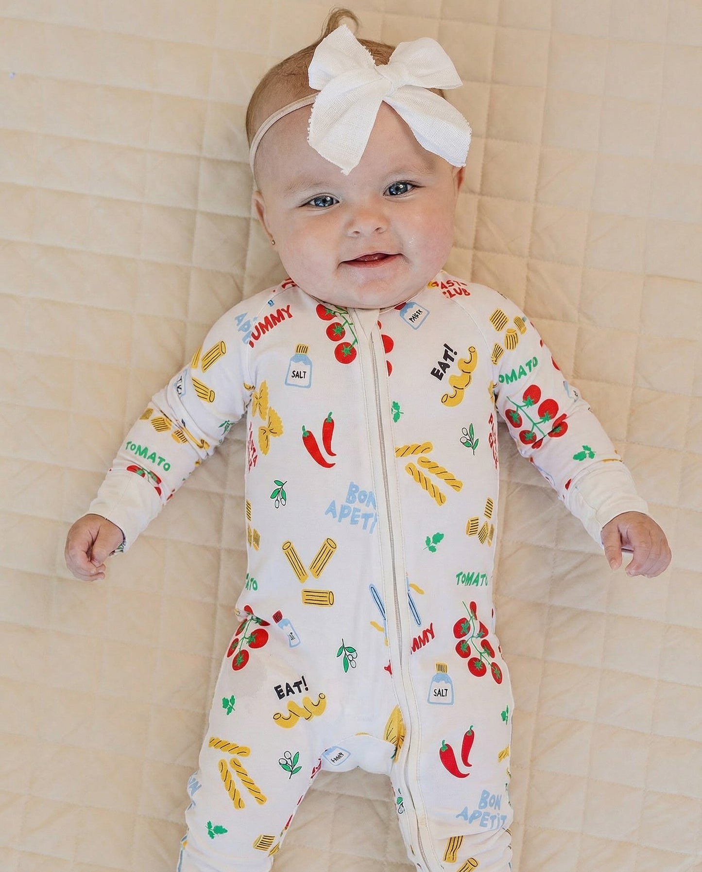 pasta club bamboo pajamas // ZIPPY