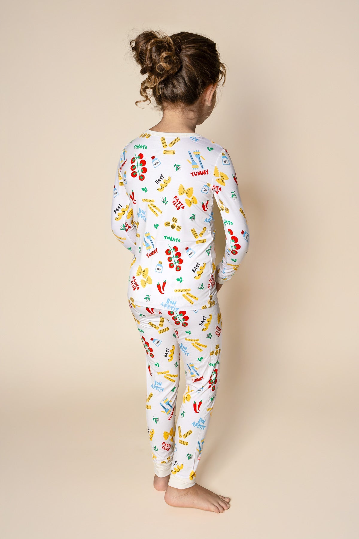 pasta club bamboo pajamas // LONG-SLEEVE TWO-PIECE SET