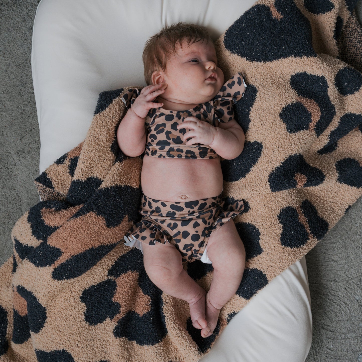 *PRE-ORDER* Girl's Two Piece Swimsuit | Leopard (SHIPS MID JULY!!!)
