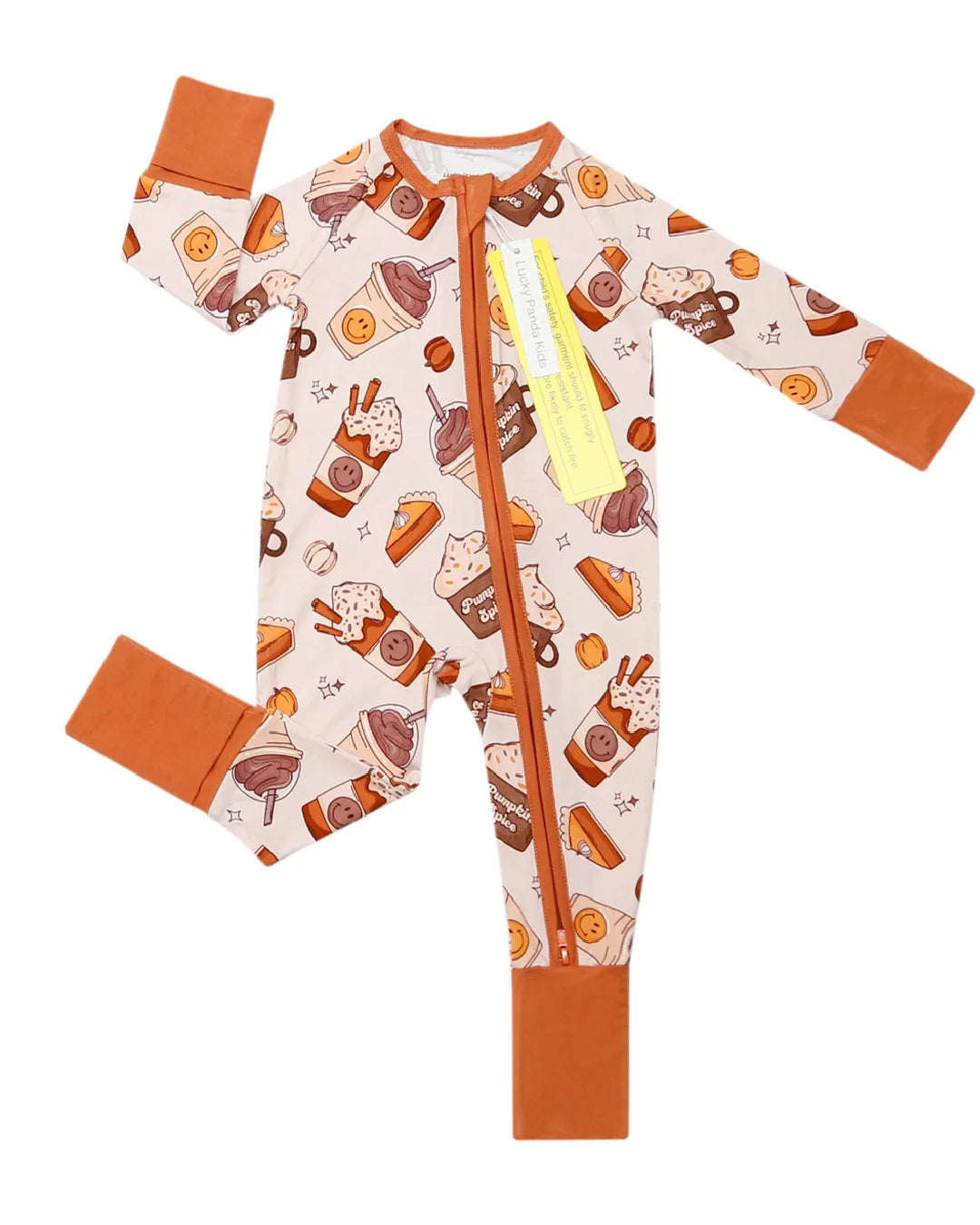 pumpkin spice bamboo pajamas // ZIPPY