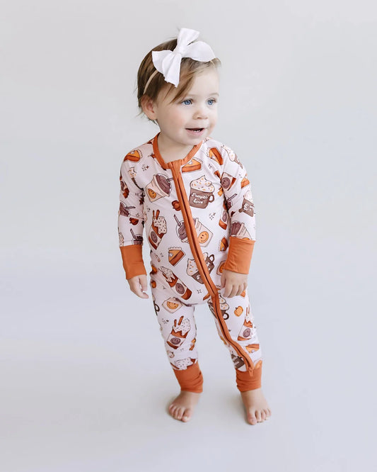 pumpkin spice bamboo pajamas // ZIPPY