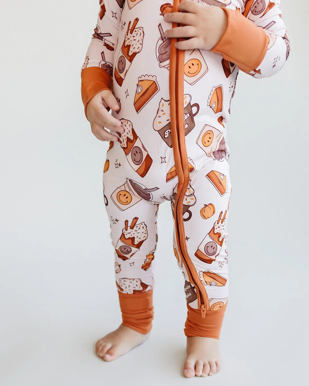 pumpkin spice bamboo pajamas // ZIPPY