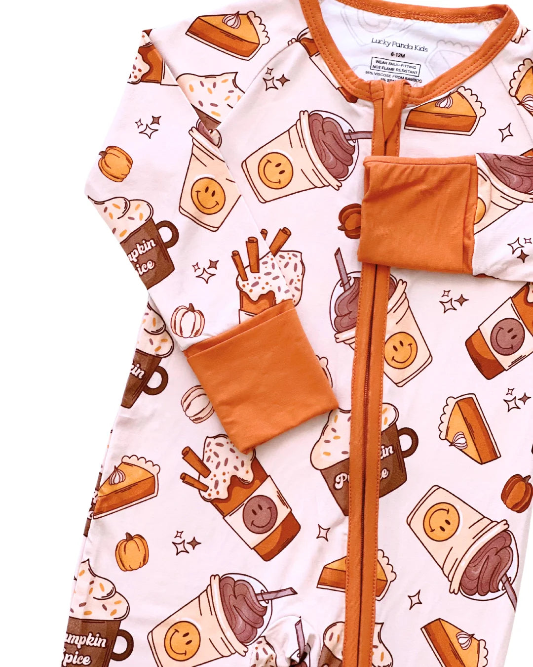 pumpkin spice bamboo pajamas // ZIPPY