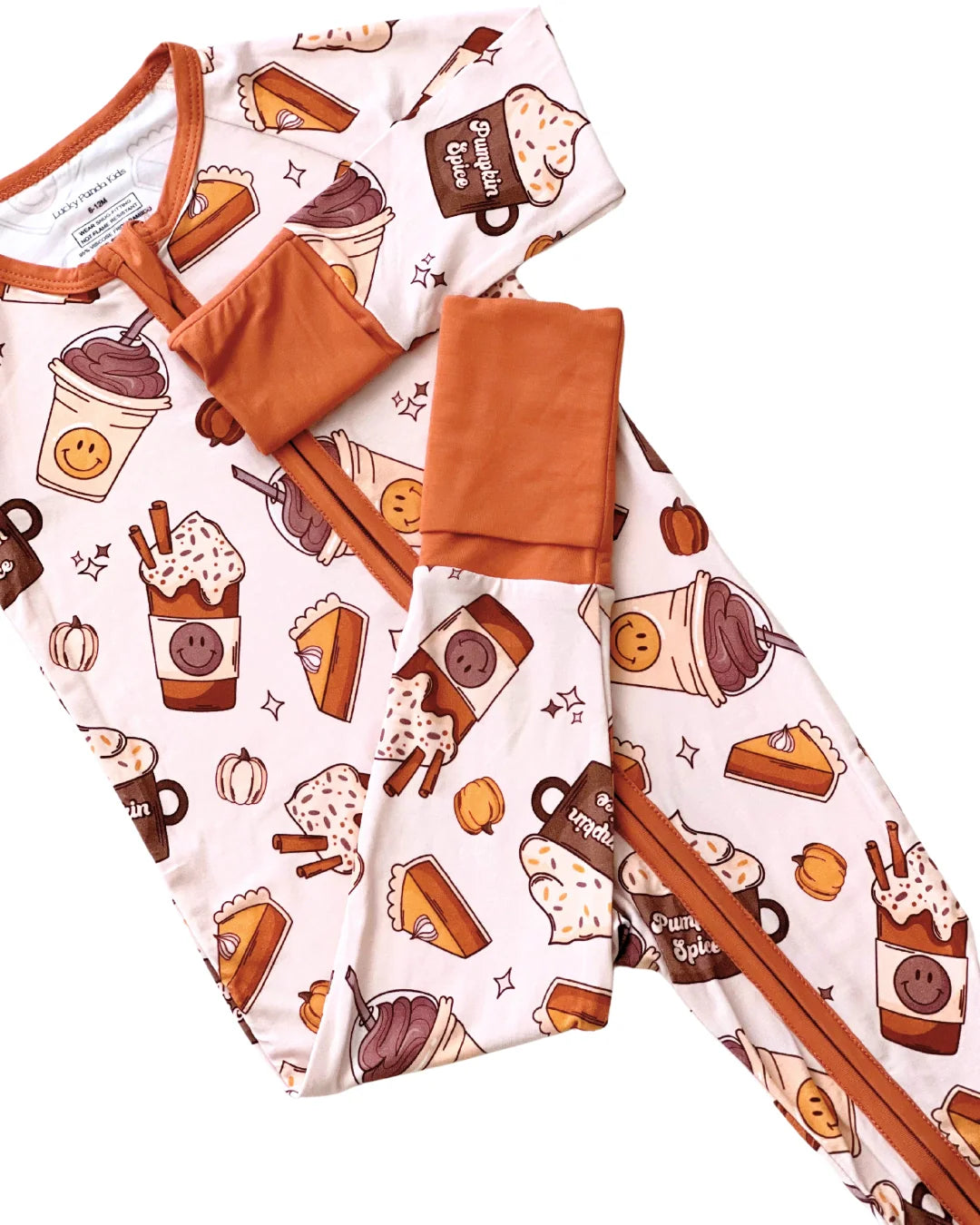 pumpkin spice bamboo pajamas // ZIPPY