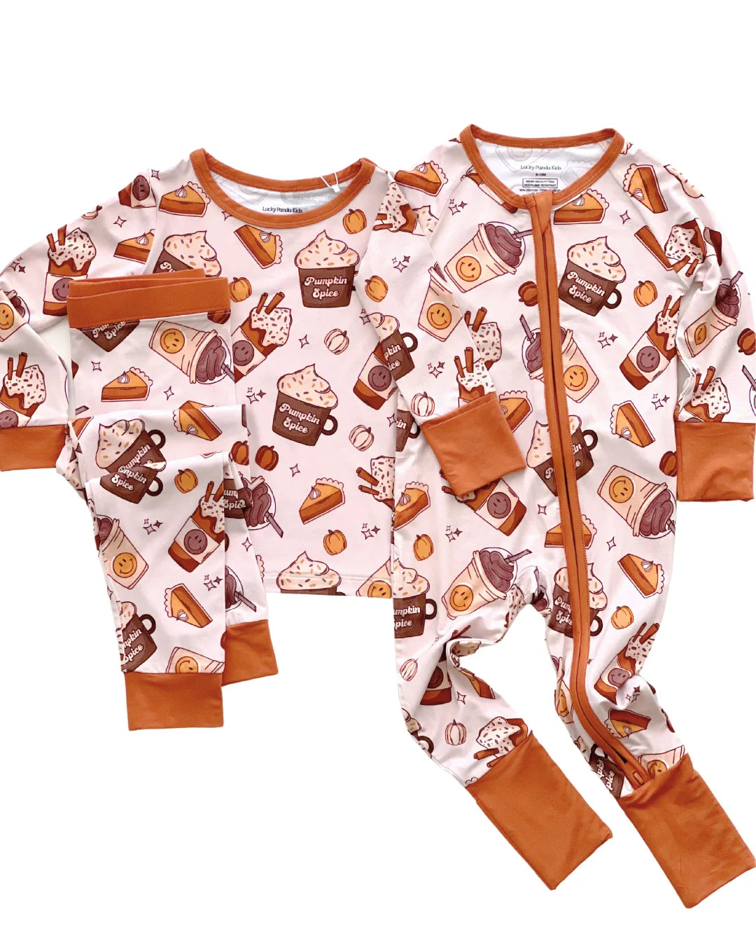 pumpkin spice bamboo pajamas // ZIPPY