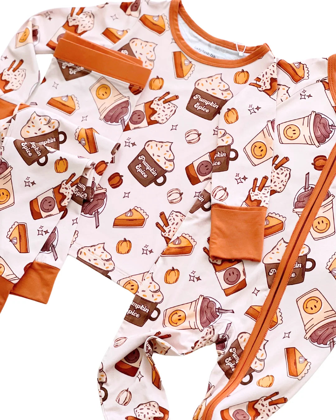 pumpkin spice bamboo pajamas // ZIPPY