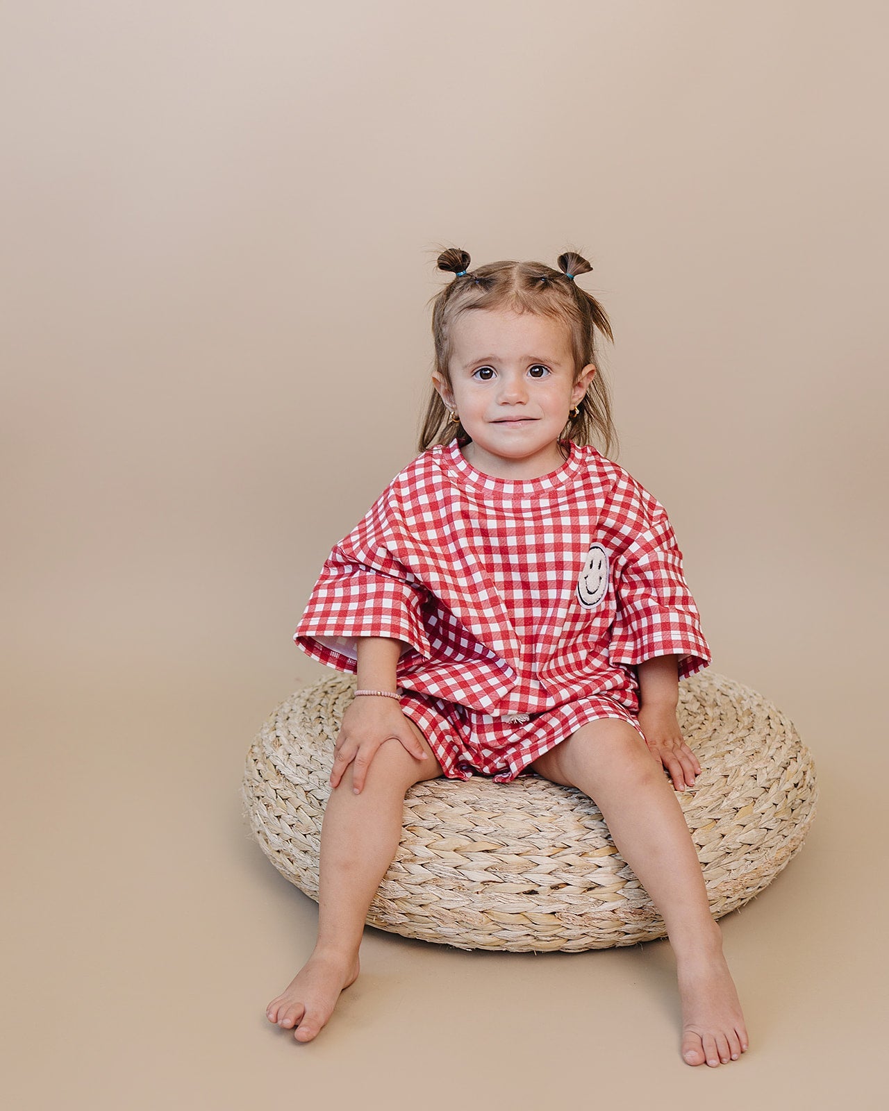 shorts set // red gingham