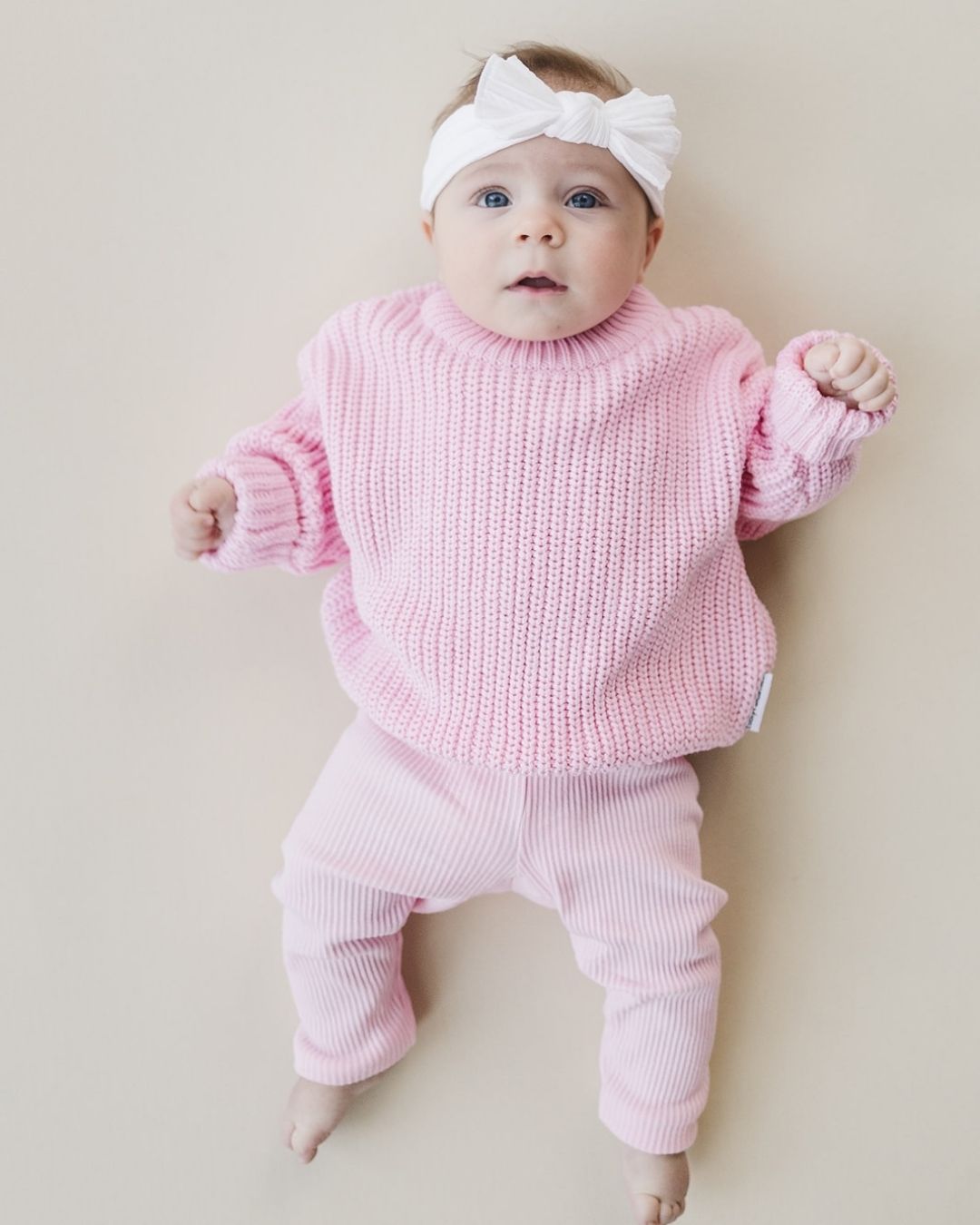 ribbed leggings // pink