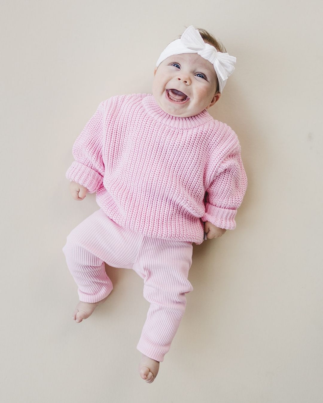 ribbed leggings // pink