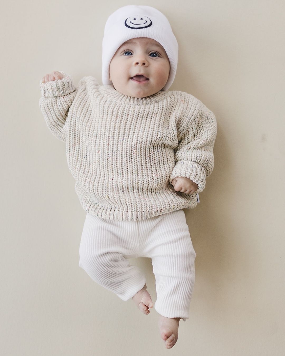 ribbed leggings // white