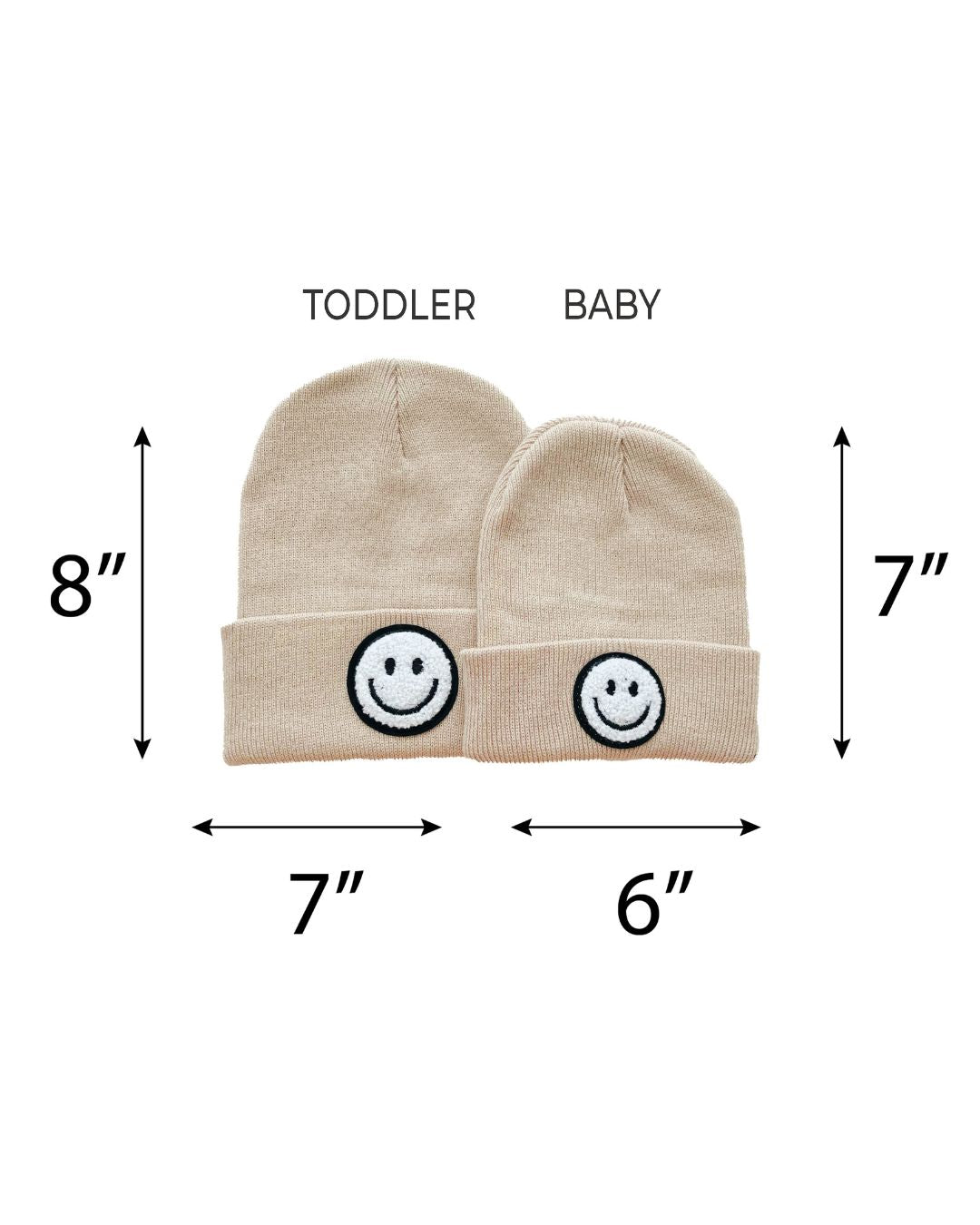 smiley beanie // beige