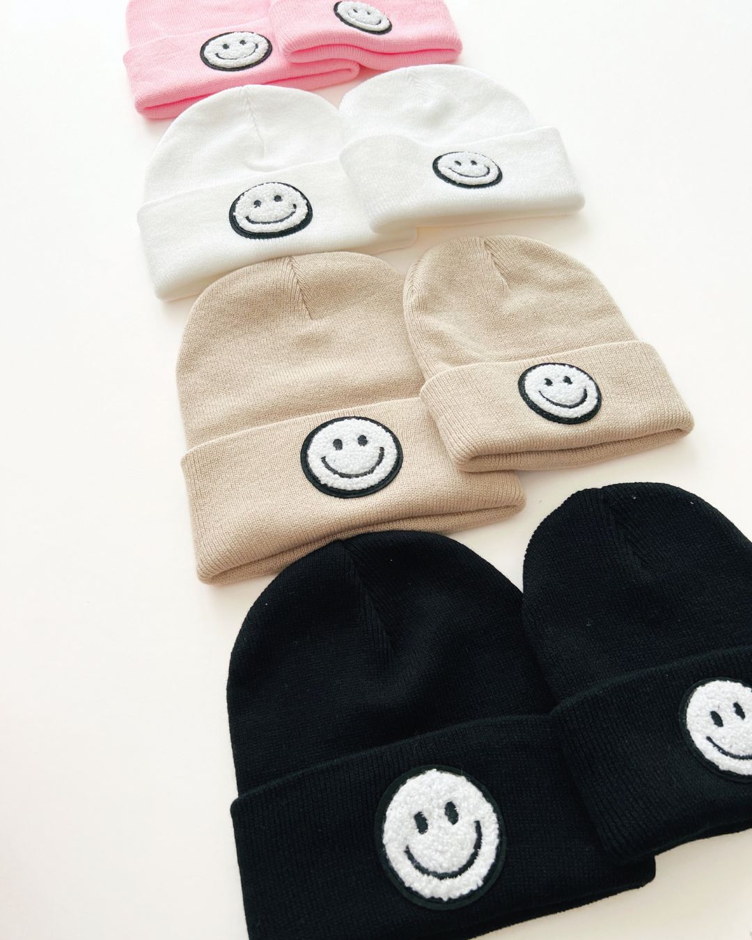 smiley beanie // beige