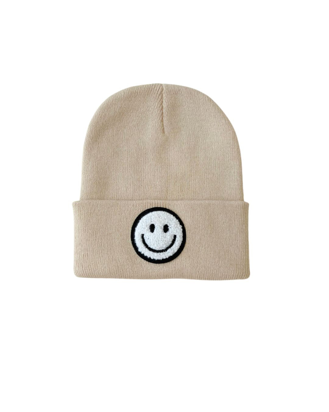 smiley beanie // beige