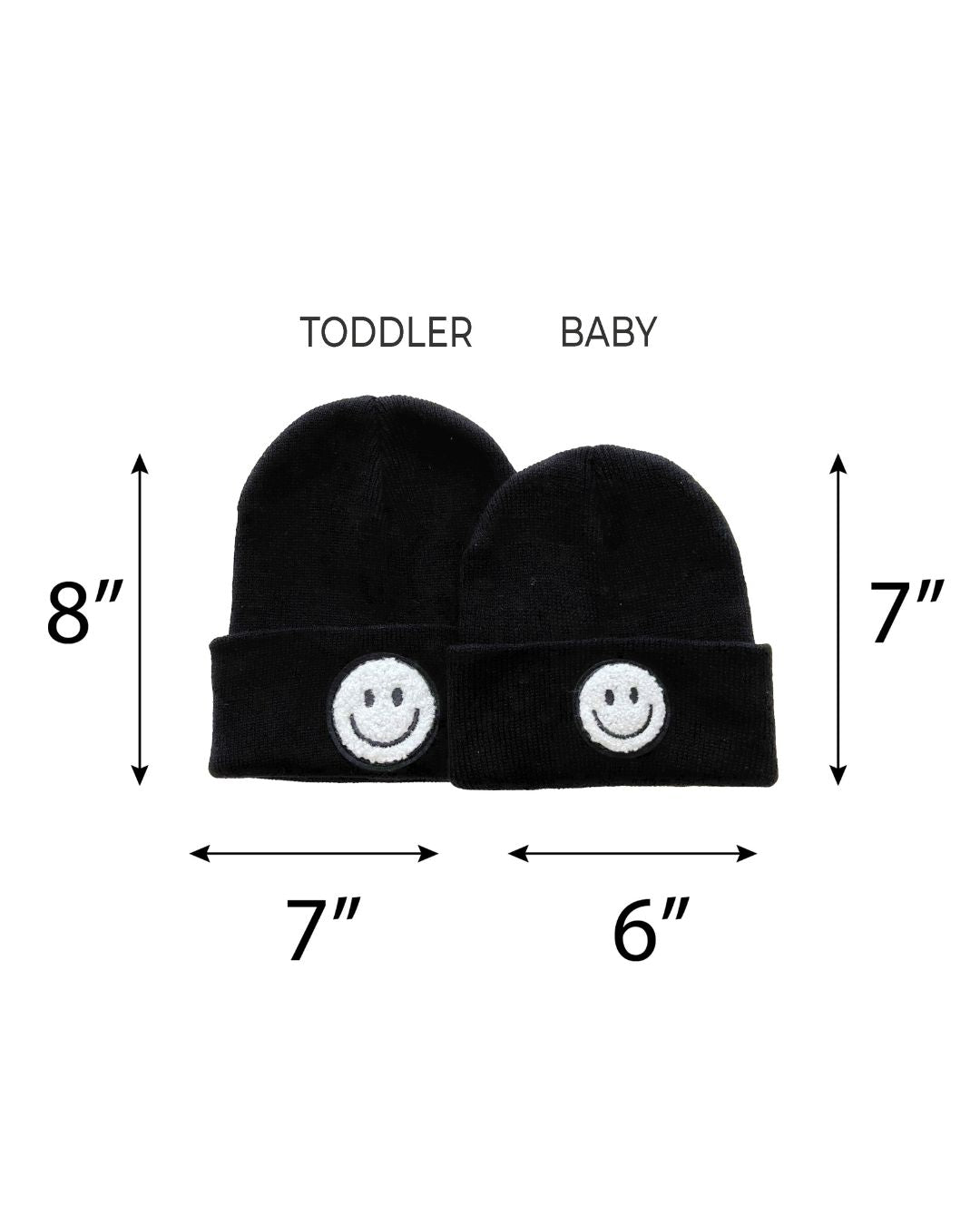 smiley beanie // black