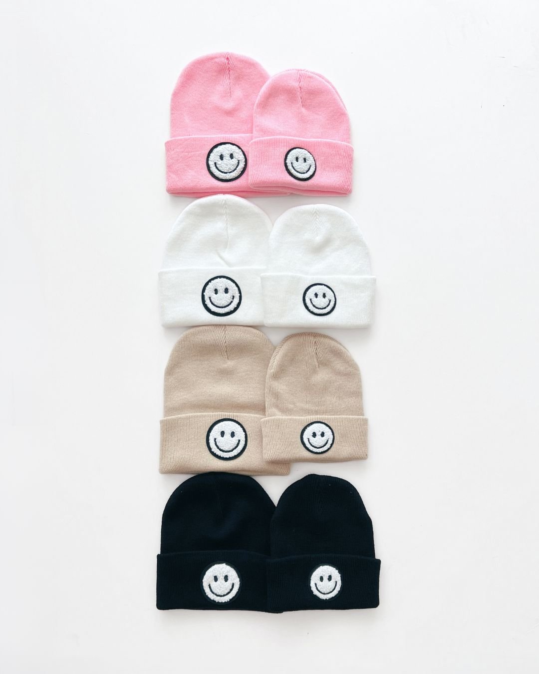 smiley beanie // black