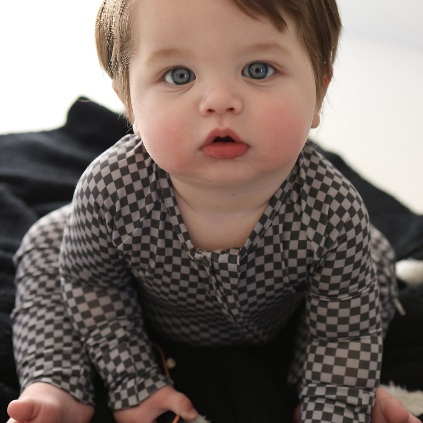 street micro check bamboo pajamas // ZIPPY