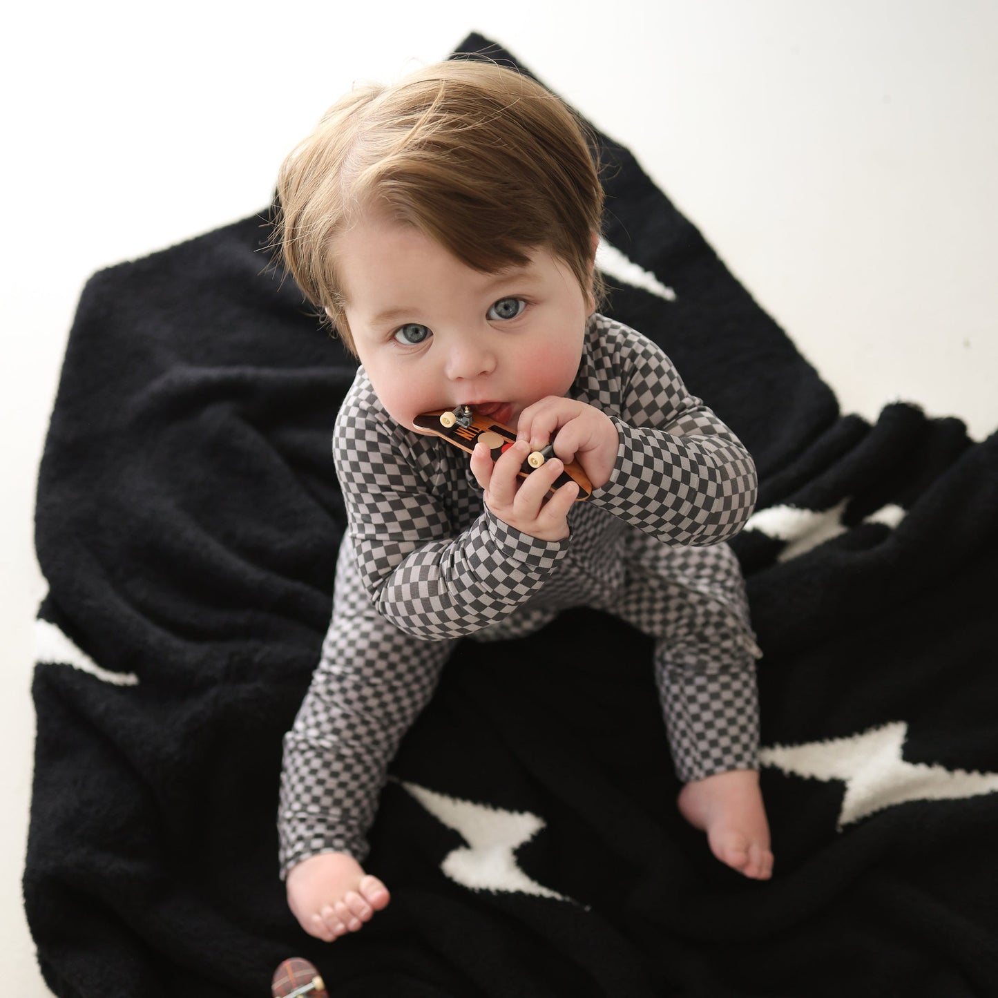 street micro check bamboo pajamas // ZIPPY