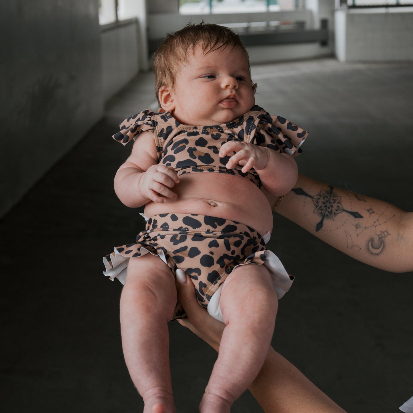 *PRE-ORDER* Girl's Two Piece Swimsuit | Leopard (SHIPS MID JULY!!!)